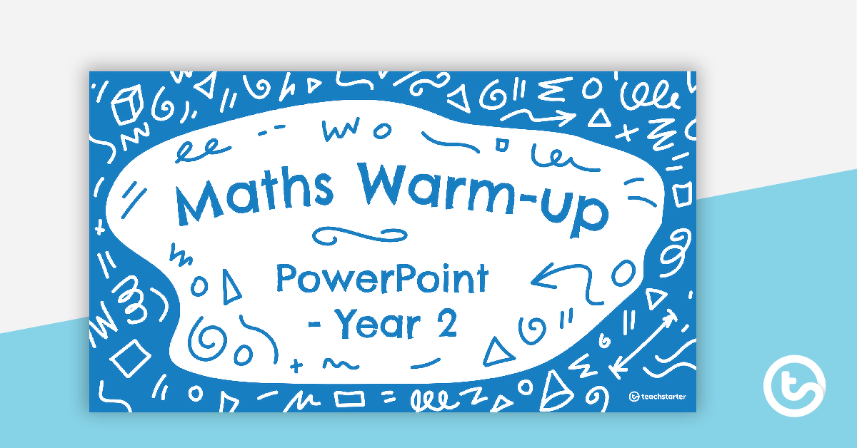 预览图像for Maths Warm Ups Interactive PowerPoint - Year 2 - teaching resource