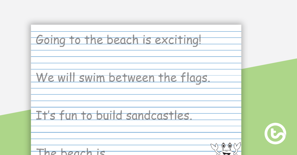 Preview image for Handwriting Sheets - Theme Pages 1 - teaching resource