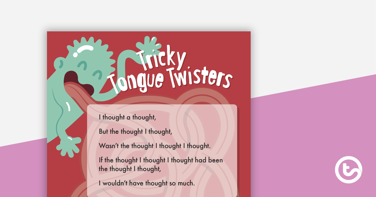 Preview image for Tricky Tongue Twisters – Worksheet - teaching resource