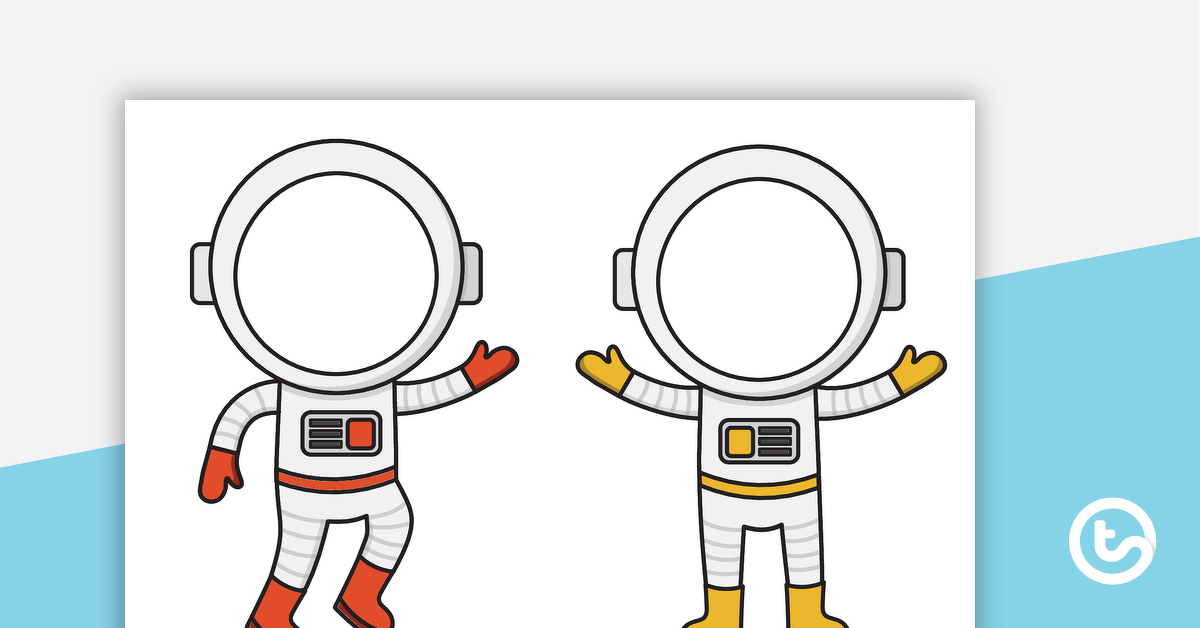 宇航员模板的预览图像 - 教学资源