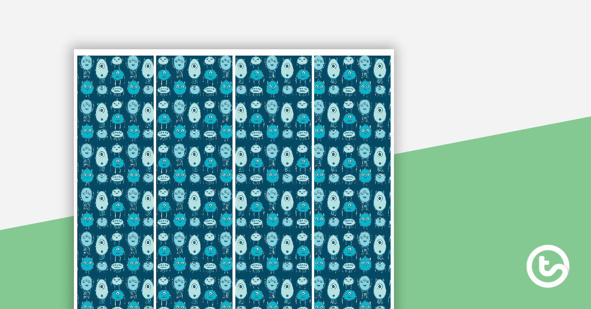 Preview image for Monster Pattern - Border Trimmers - teaching resource