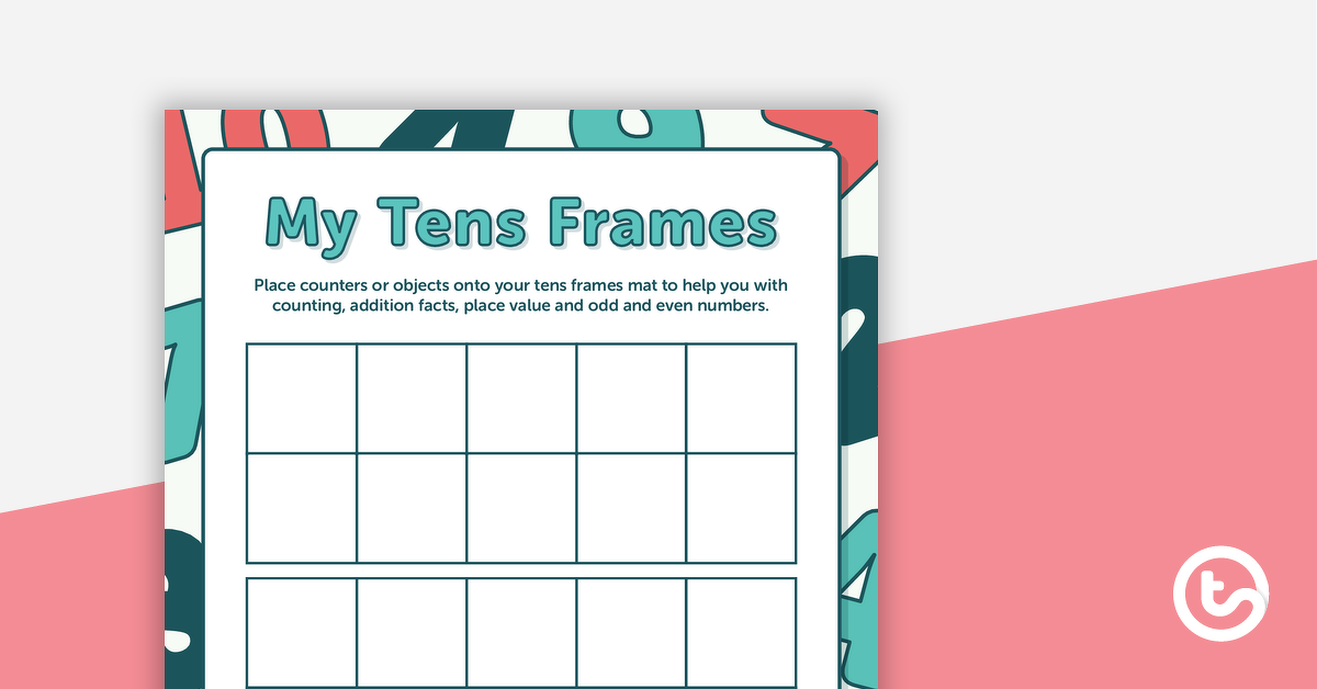 Preview image for My Tens Frames - Template - teaching resource