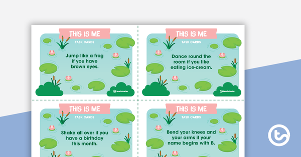 Thumbnail of This Is Me Task Cards - teaching resource