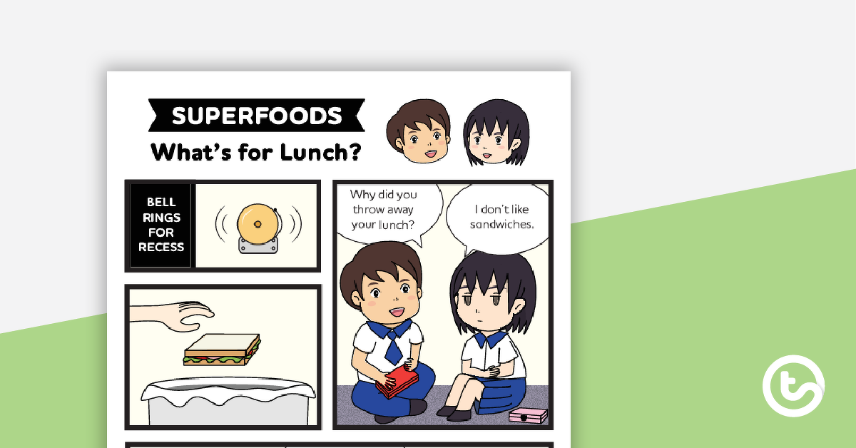 Preview image for Superfoods: What's for Lunch? – Comprehension Worksheet - teaching resource