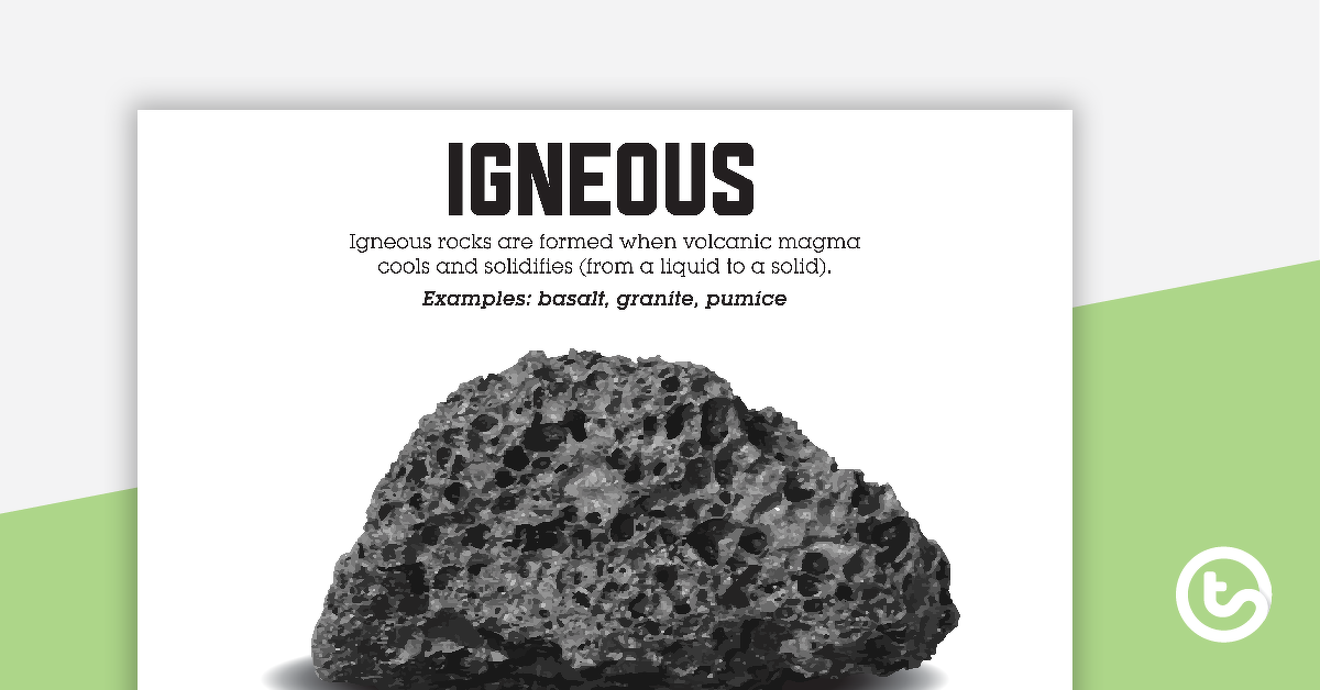 岩石类型海报的预览图像-教学资源