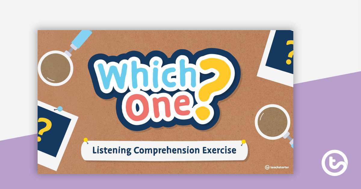 Preview image for Which One? Listening Comprehension Exercise - teaching resource
