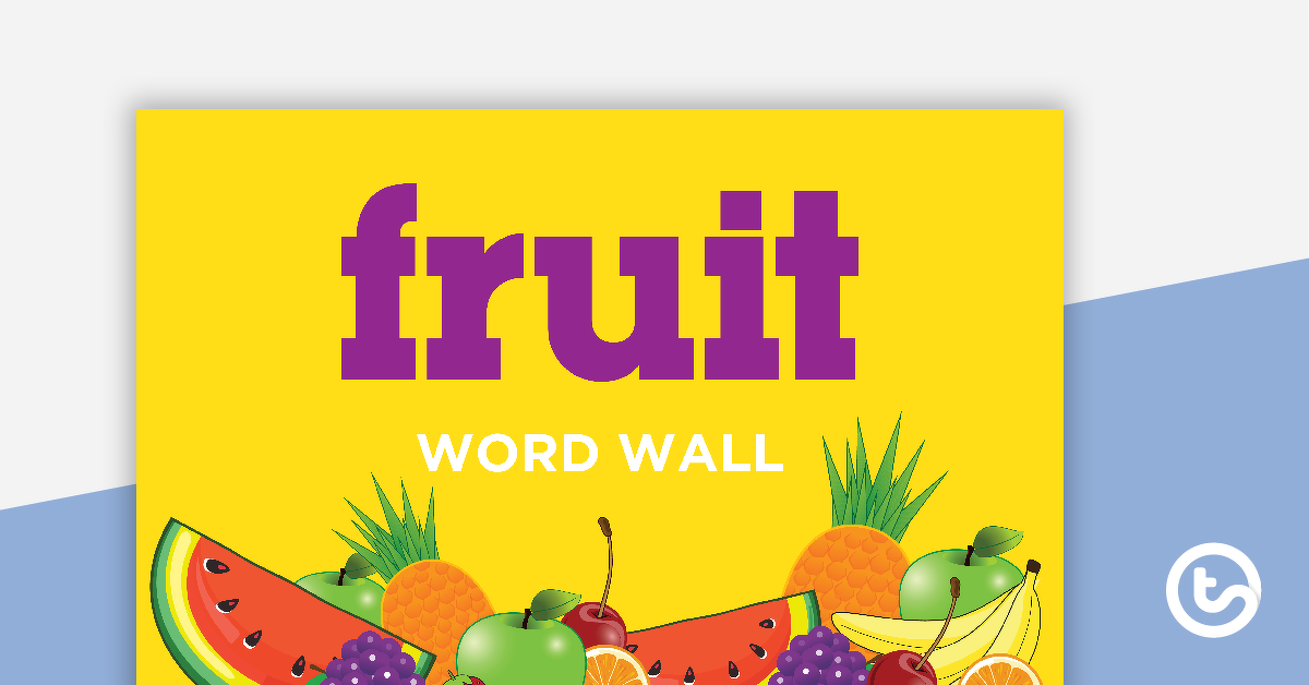 Preview image for Fruit Word Wall Vocabulary - teaching resource