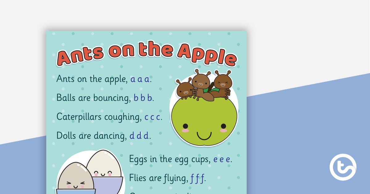 Preview image for Ants on the Apple Posters - teaching resource