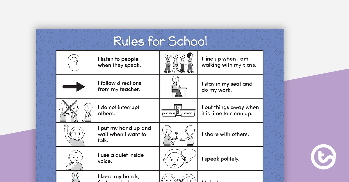 Preview image for Social Stories - Rules for School - teaching resource