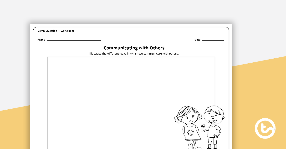 Preview image for Communicating with Others - Worksheet - teaching resource