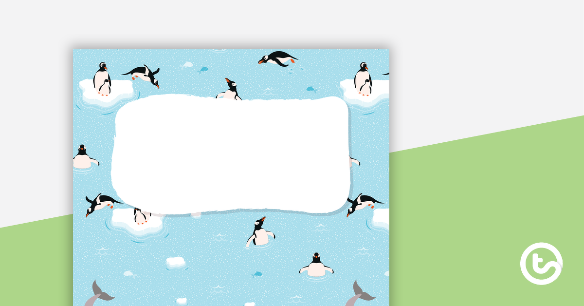 企鹅的预览图像 - 日记封面 - 教学资源