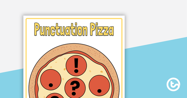 标点披萨掩盖游戏的预览图像-教学资源