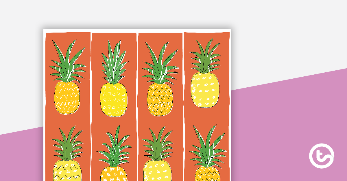 Preview image for Pineapples - Border Trimmers - teaching resource