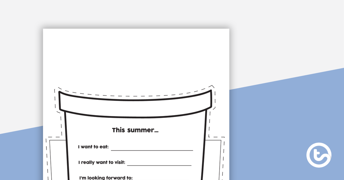 Preview image for Summer Bucket List Template - teaching resource