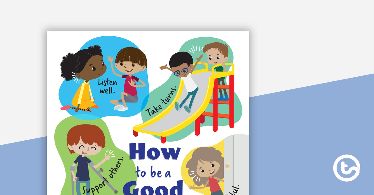 预览图像for How to Be a Good Friend - Poster - teaching resource
