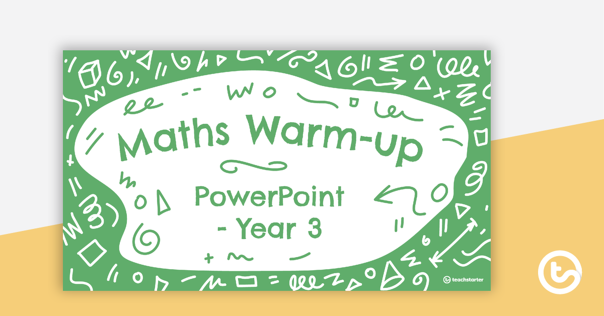 Preview image for Maths Warm-Ups Interactive PowerPoint – Year 3 - teaching resource