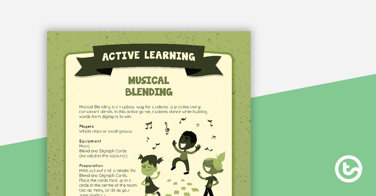 Preview image for Musical Blending Active Game - teaching resource
