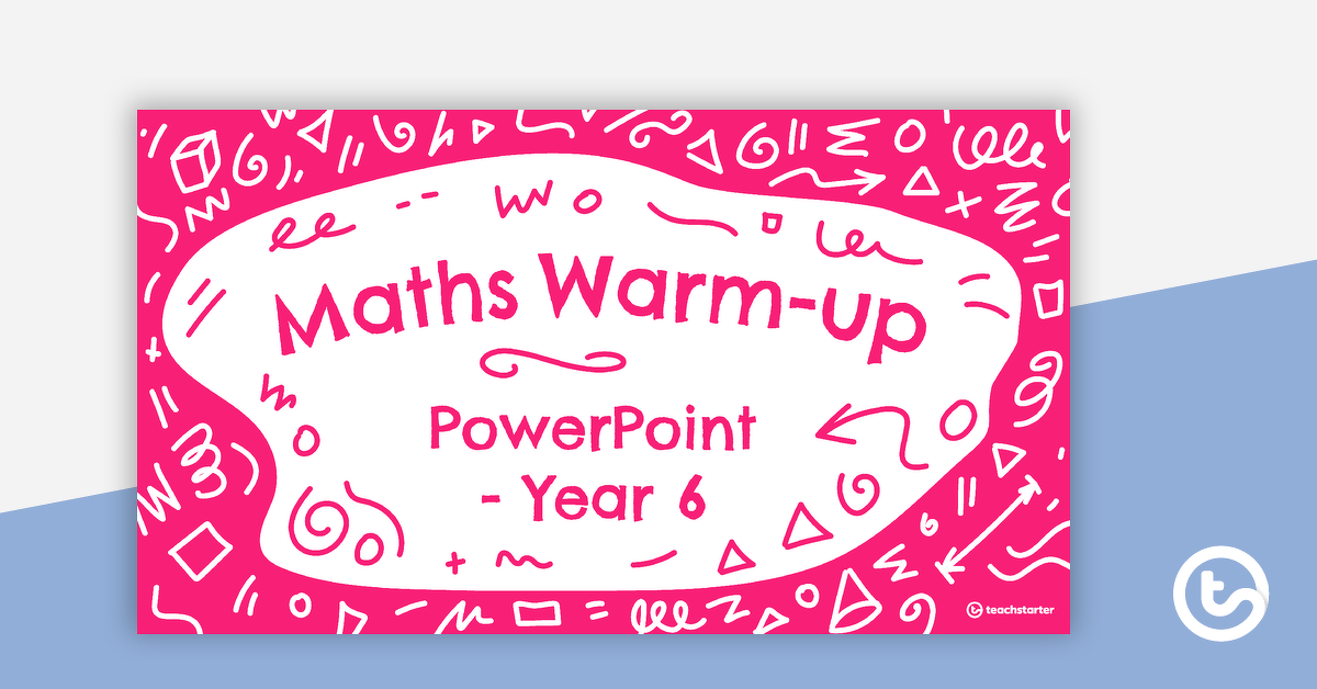 Preview image for Maths Warm Ups PowerPoint - Year 6 - teaching resource