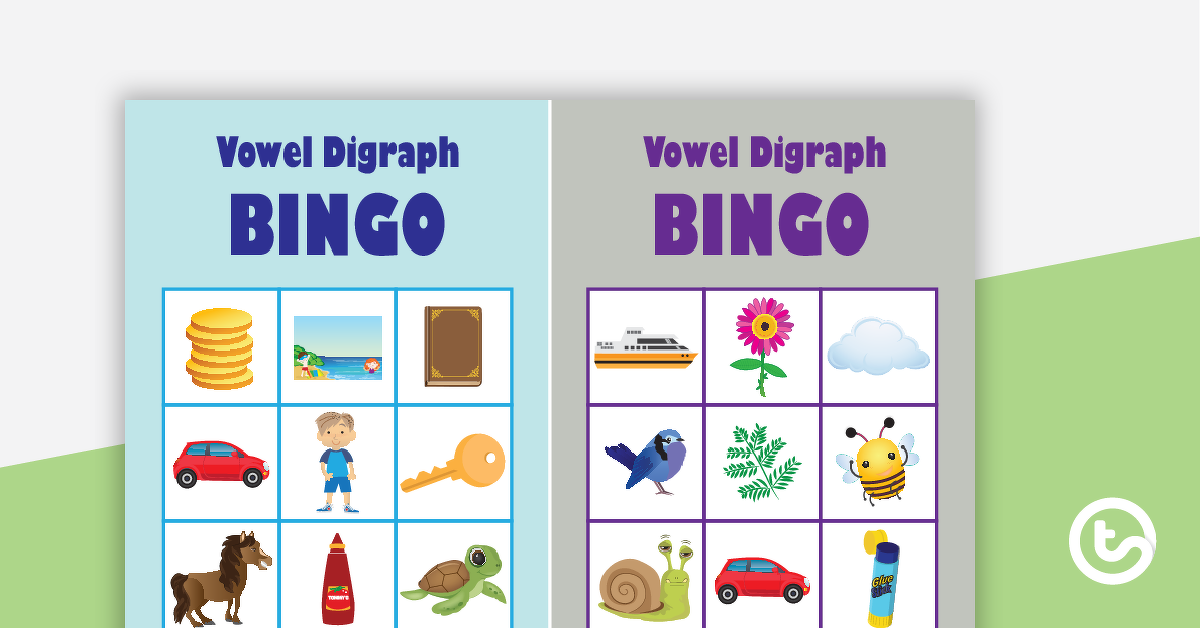 Preview image for Vowel Digraph Bingo - teaching resource