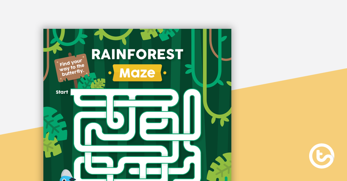 国家树日的预览图像 - 雨林迷宫 - 教学资源