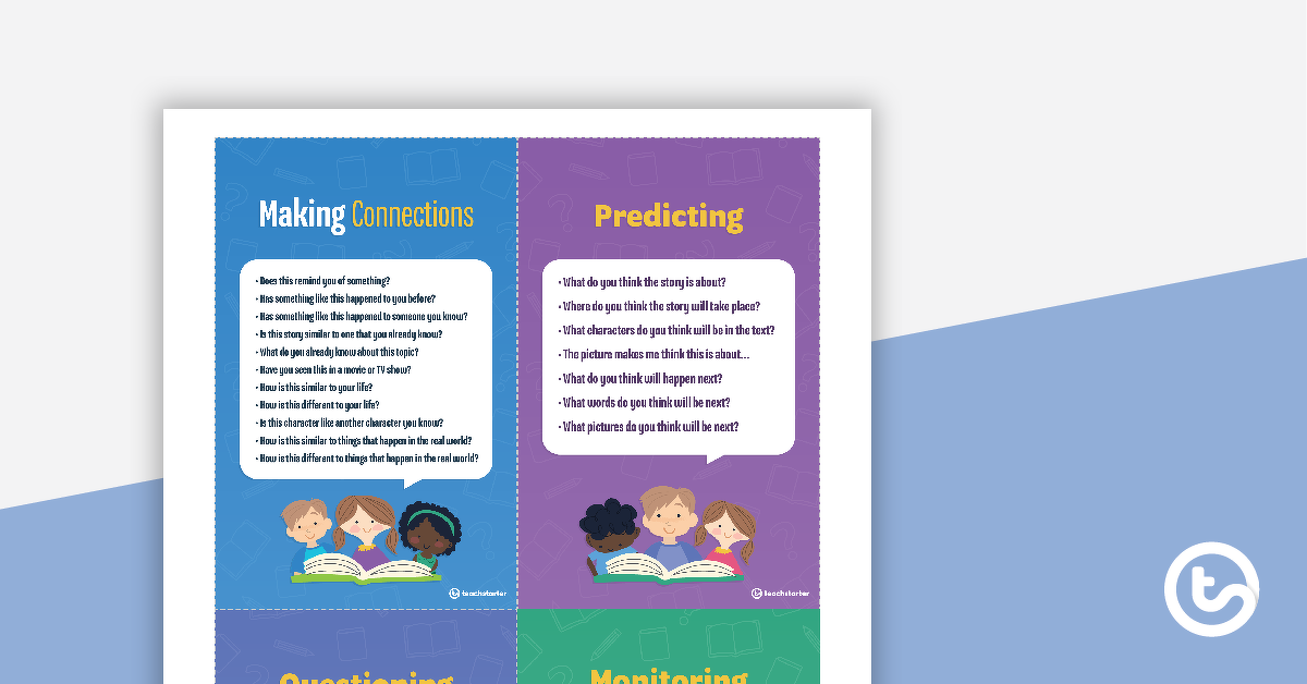 预览图像超级六阅读理解策略——Tolsby框架海报包——教学资源
