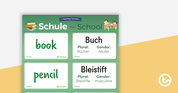 学校缩略图-德语卡片-教学资源