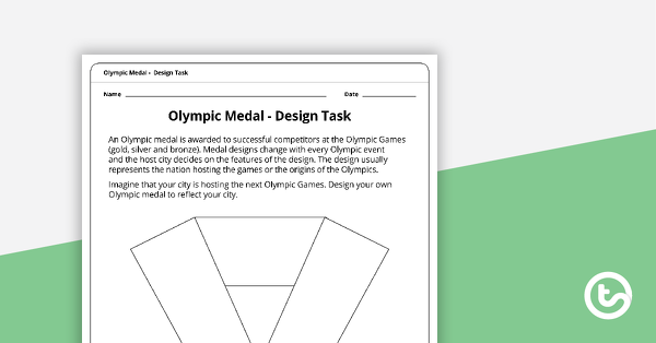 Thumbnail of Olympic Medal Design Task - teaching resource