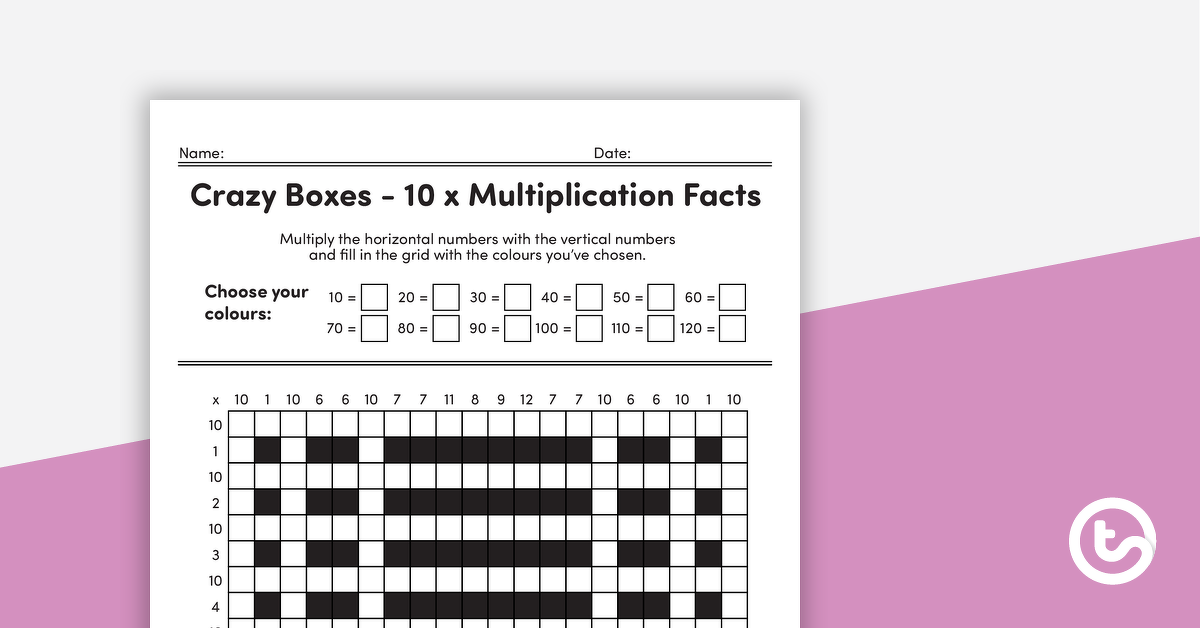 Preview image for Crazy Boxes – 10 Times Tables - teaching resource