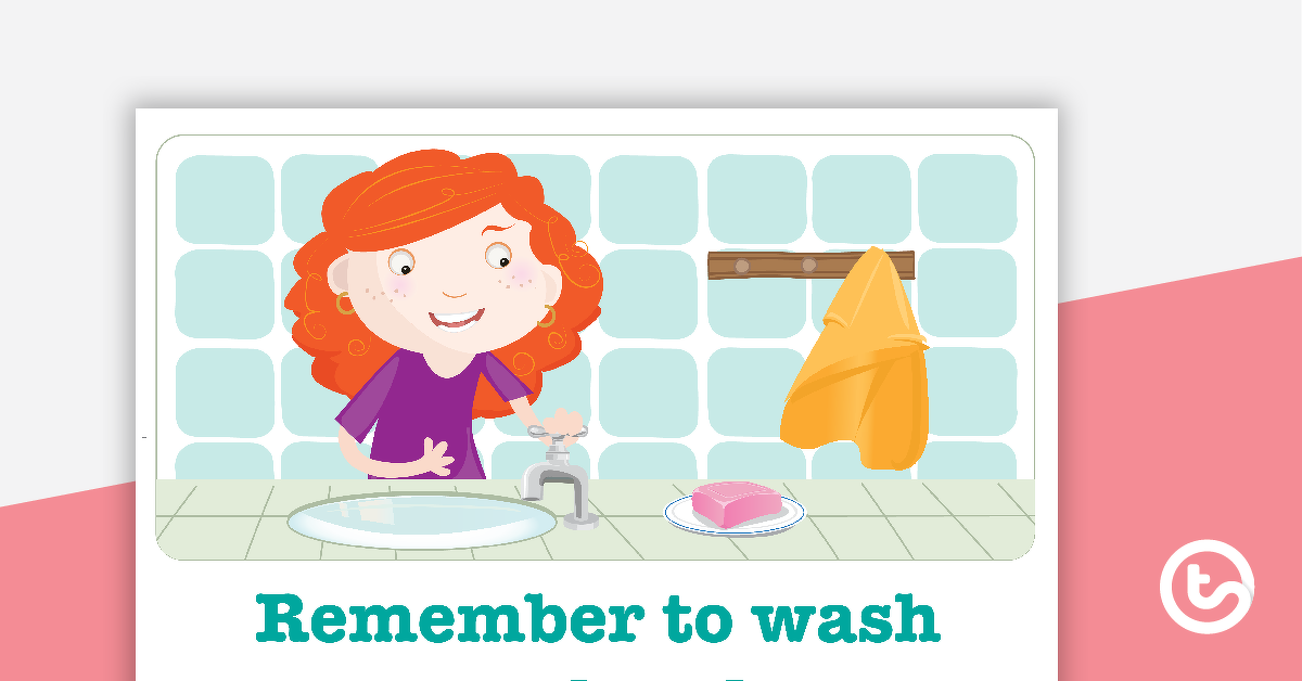 Preview image for Remember to Wash Your Hands Poster - teaching resource