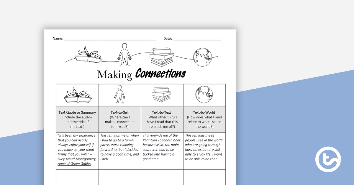 Preview image for Making Connections Grid - teaching resource