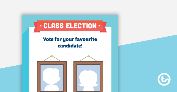 预览图像为班级选举模板-教学资源