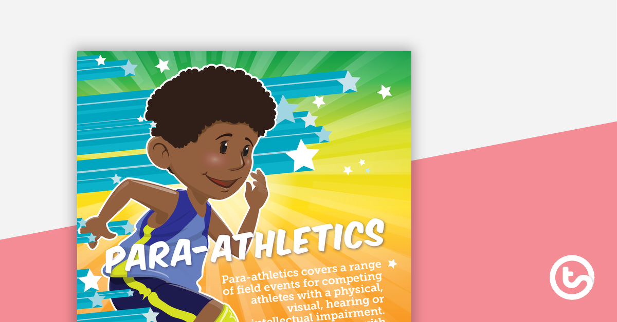 奥林匹克运动会体育海报-残疾人田径-教学资源预览图像