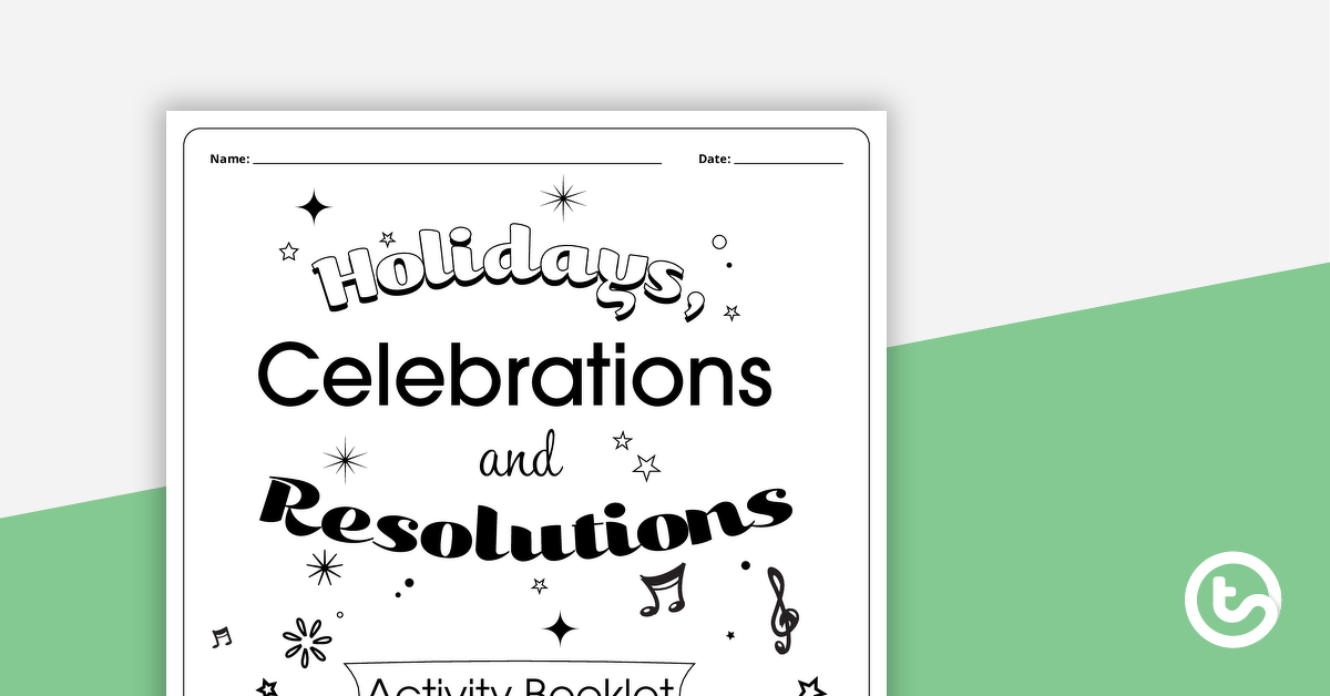 Preview image for Celebrations and Holidays – Middle Primary Workbook - teaching resource