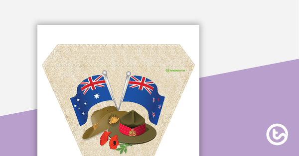 Preview image for Anzac Day Bunting - teaching resource