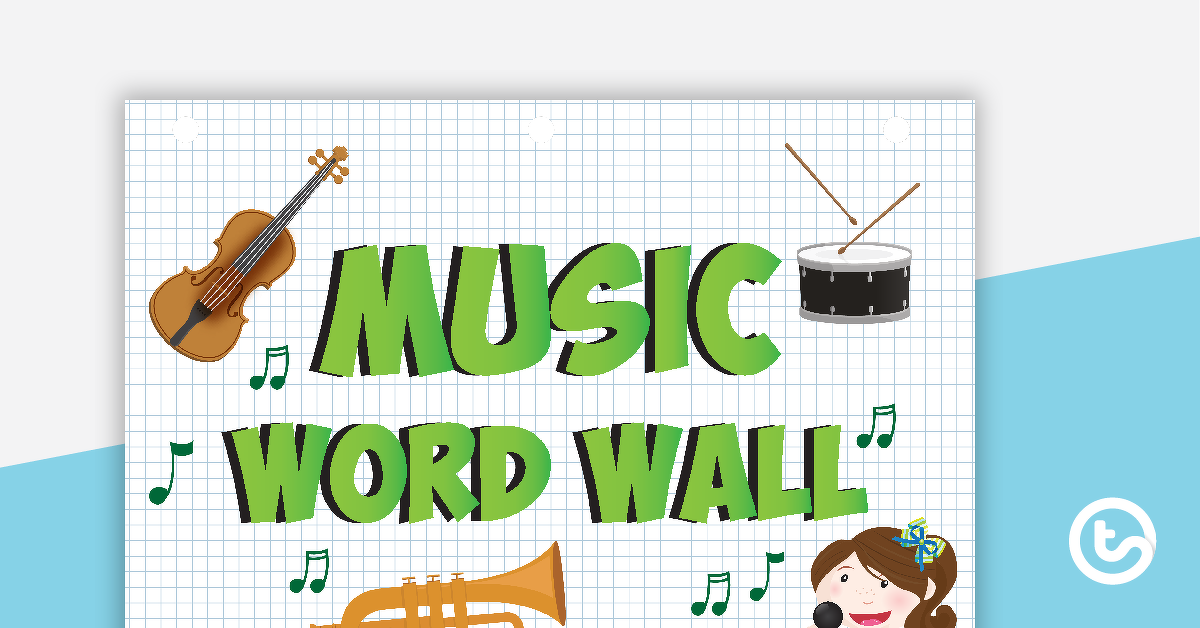 Preview image for Music Word Wall Poster - teaching resource