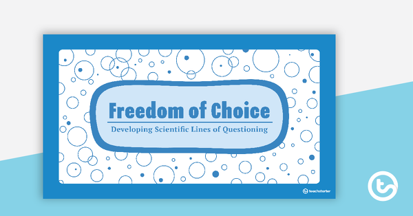 选择自由的缩略图PowerPoint-发展科学的质疑线 - 教学资源