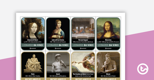 Preview image for Famous Artists Card Game - teaching resource