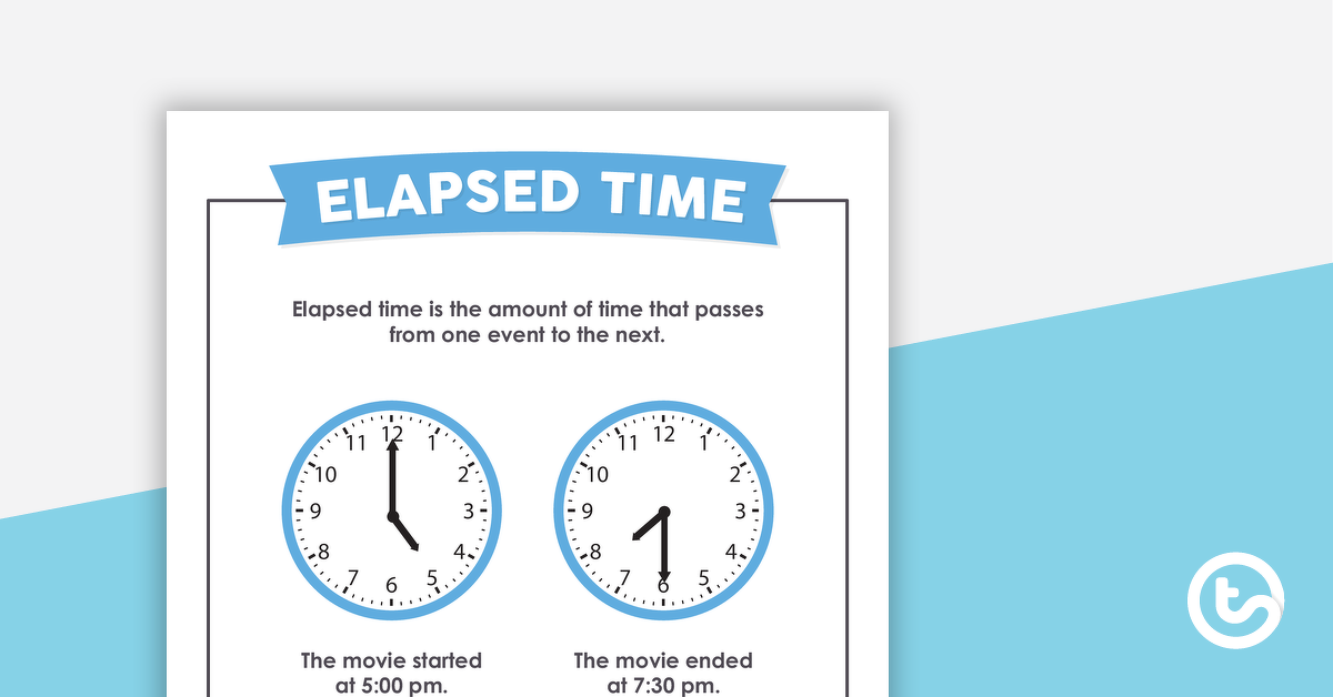 Preview image for Elapsed Time Poster - teaching resource
