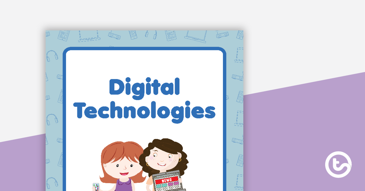 Preview image for Digital Technologies Book Cover - Version 1 - teaching resource