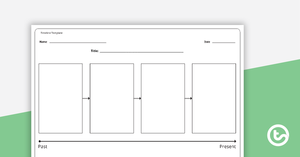 Thumbnail of Blank Timeline Template - teaching resource