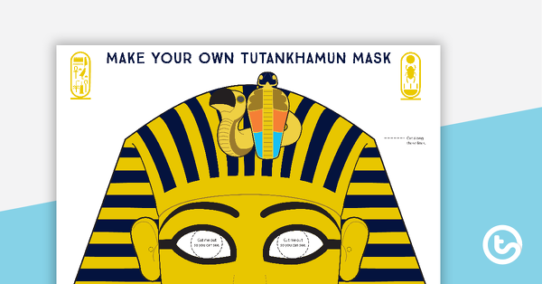Preview image for Make Your Own King Tutankhamun Mask - teaching resource