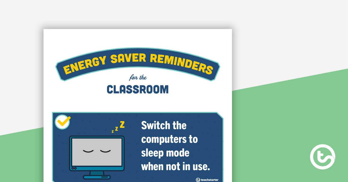 Preview image for Energy Saver Reminders - teaching resource