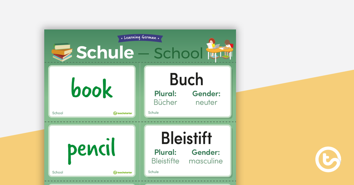 预览图像学校-德语语言抽印卡-教学资源