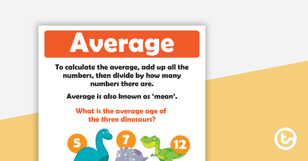 Thumbnail of How To Calculate The Average Poster - teaching resource