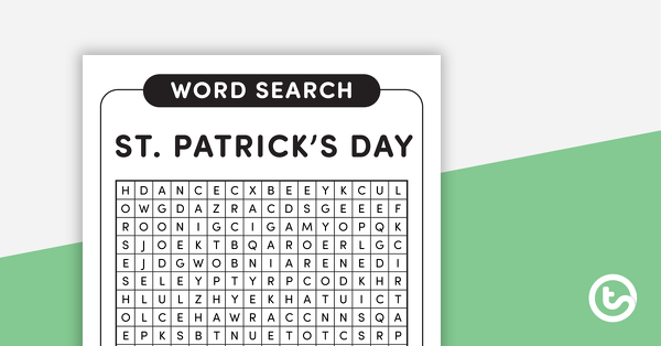 Preview image for St. Patrick's Day Word Search - teaching resource