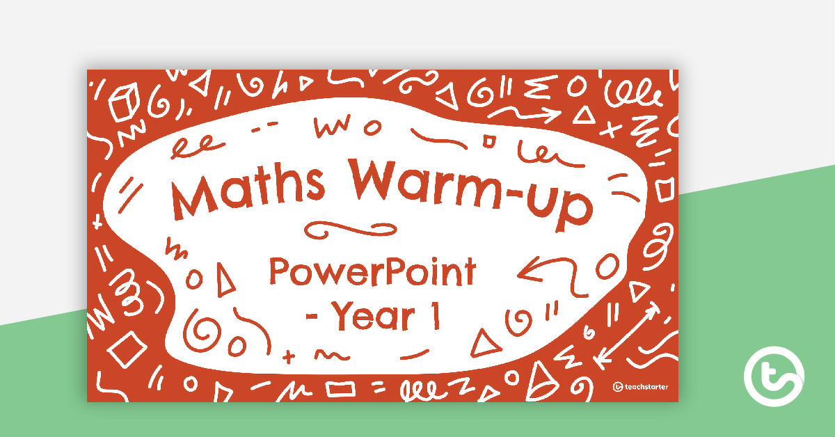 Preview image for Maths Warm Ups Interactive PowerPoint - Year 1 - teaching resource