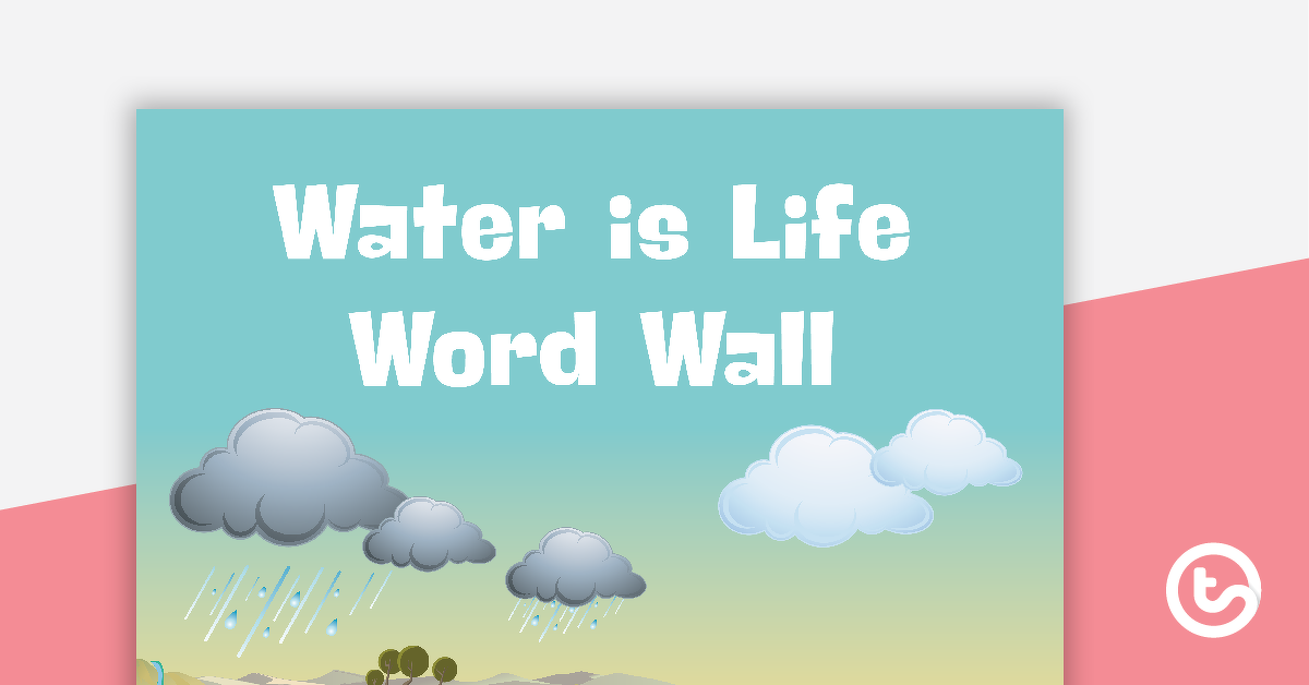Preview image for Water is Life Word Wall Vocabulary - teaching resource
