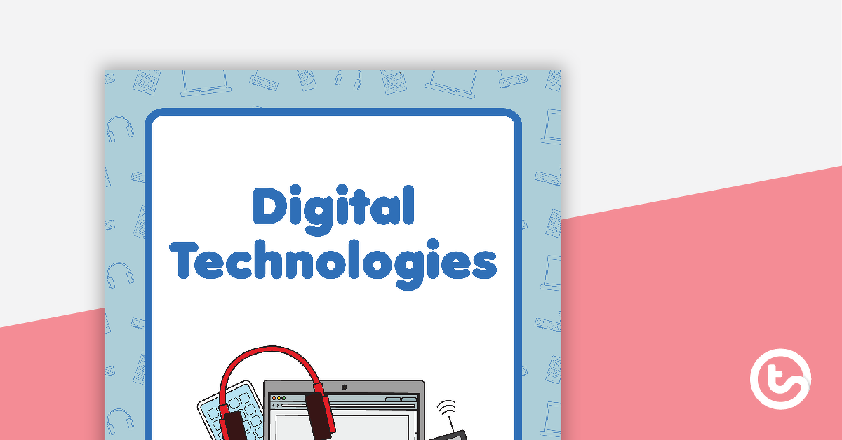Preview image for Digital Technologies Book Cover - Version 2 - teaching resource