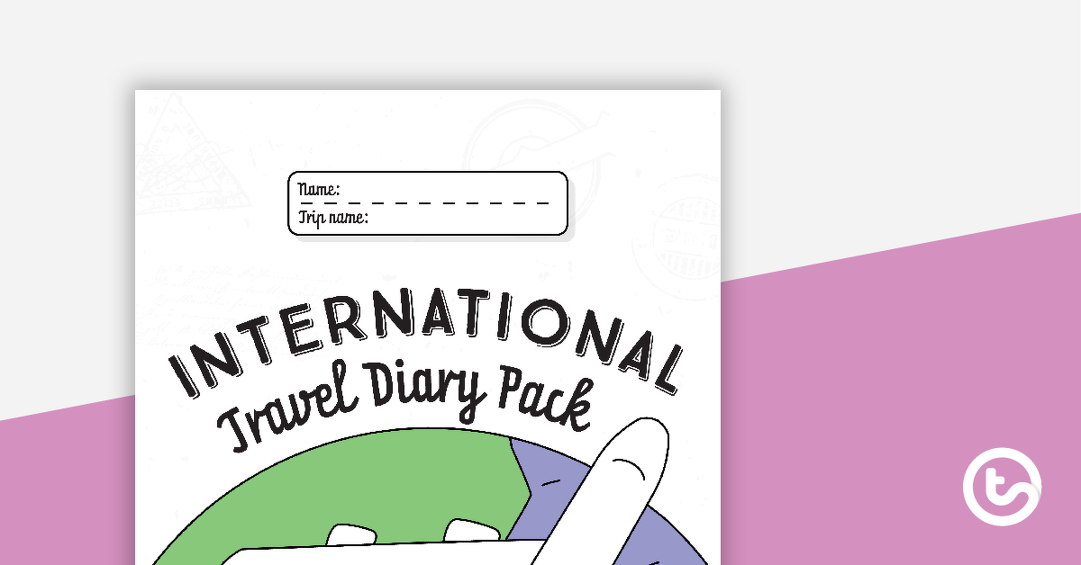 Preview image for International Travel Diary Pack Holiday Project - teaching resource