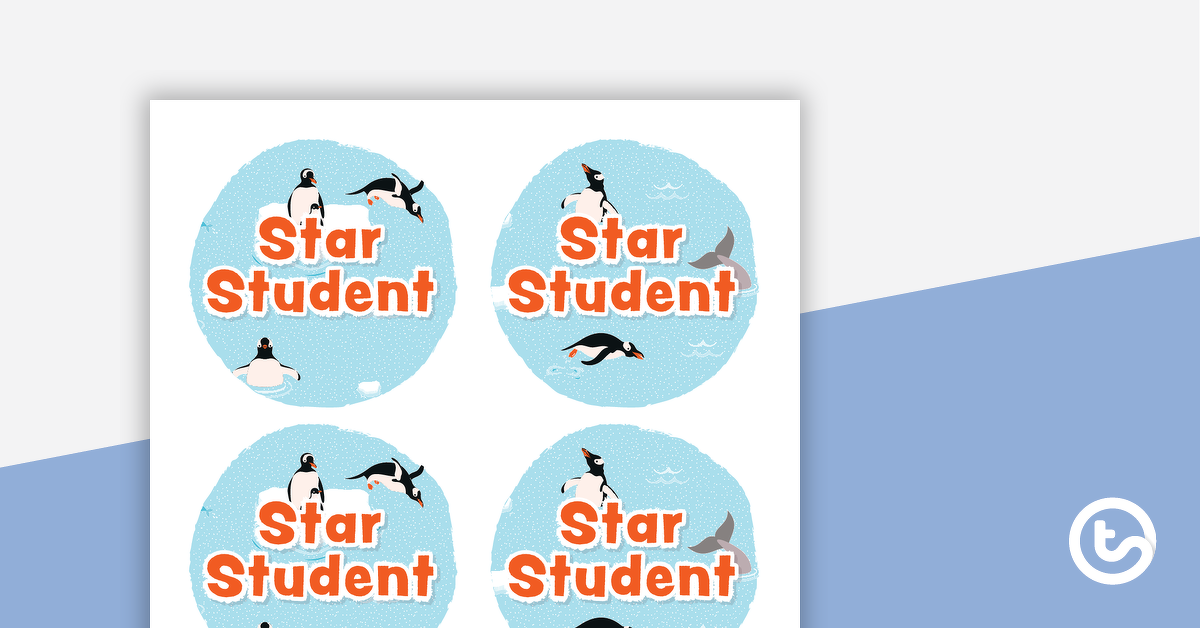 Preview image for Penguins – Star Student Badges - teaching resource